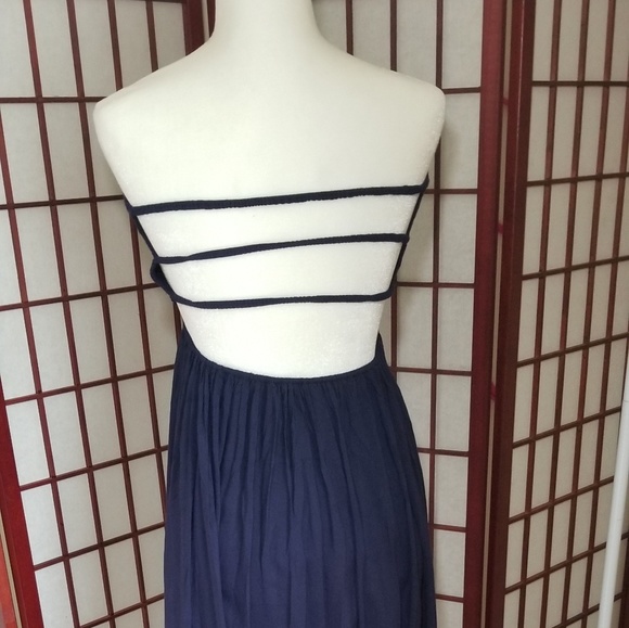 Nwot Sleeveless blue maxi dress - Picture 2 of 5